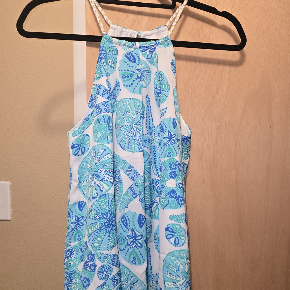 Lilly Pulitzer Blue and White Patterned Top